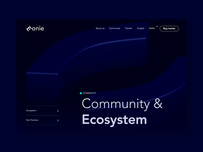 monie - Fintech Webflow template - Ecosystem page blockchain design fintech landing page responsive design template ui webflow