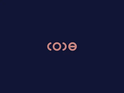 Expanding Code clean logo minimal smart typography