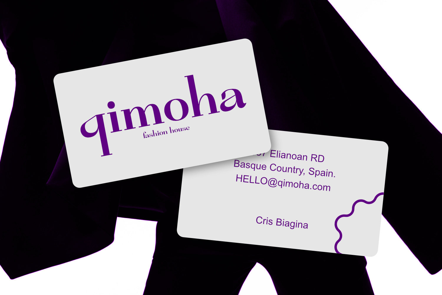 Qimoha Logotype and identity card design baoutique beautiful branding card design fashinable fashion font graphic design invitation logo logo font logotype typography women