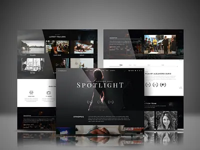 WordPress Cinematic Website ui uiux web developer web redesign website website design website designer wordpress