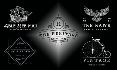 vintage logo branding graphic design logo