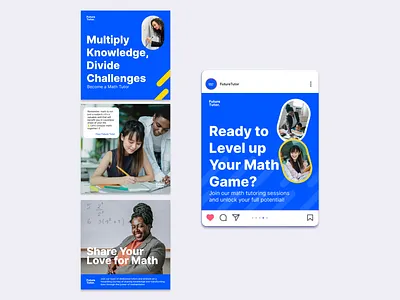 Tutor Social Media Posts design education instagram social media social media post tutor
