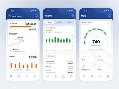 FinTrack - Personal Finance & Wealth Management App 💸 app app design bank chart dashboard design finance fintech goals mobile money money management ui ui design ui ux wallet