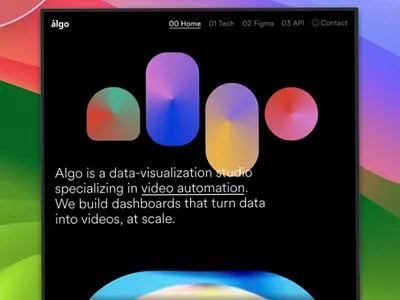 Algo — Video Automation Landing Page 🎞️ agency animation bento grid branding clean dark mode dashboard glassmorphism interactive landing page minimal motion graphics product design saas startup ui user interface ux visual identity web design