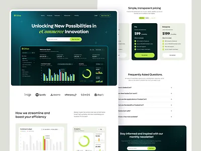 SaaS Ecommerce Landing Page animation design servicesss digitalproduct ecommercesolutions landing page mobile app modernui product dessign saas saas deshborad saas landing page saas website saasdesign saasdsign softwareasaservice startupdesign ui userexperience ux