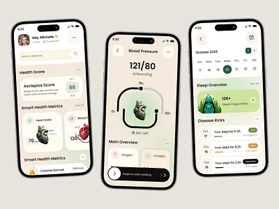 Personal Health Dashboard – Mobile App UI app app designer app onboarding app ui app ui ux doctor booking app ios app design minimalist mobile mobile app mobile app design mobile app designer mobile app ui mobile app ui ux mobile onboarding onboarding screens product product design ui