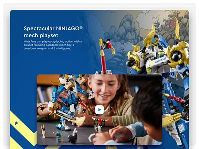 LEGO.com | Features content content design e commerce lego product page redesign tabs ui webshop