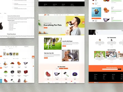 🐾 Paws & Whiskers — A Premium Pet Care E-commerce Experience animalloversdesign cleanuidesign ecommercewebdesign modernwebui petcareui petecommerce petshopwebsite petstoredesign productdetailui productlistingui responsiveecommerce uxdesignforecommerce