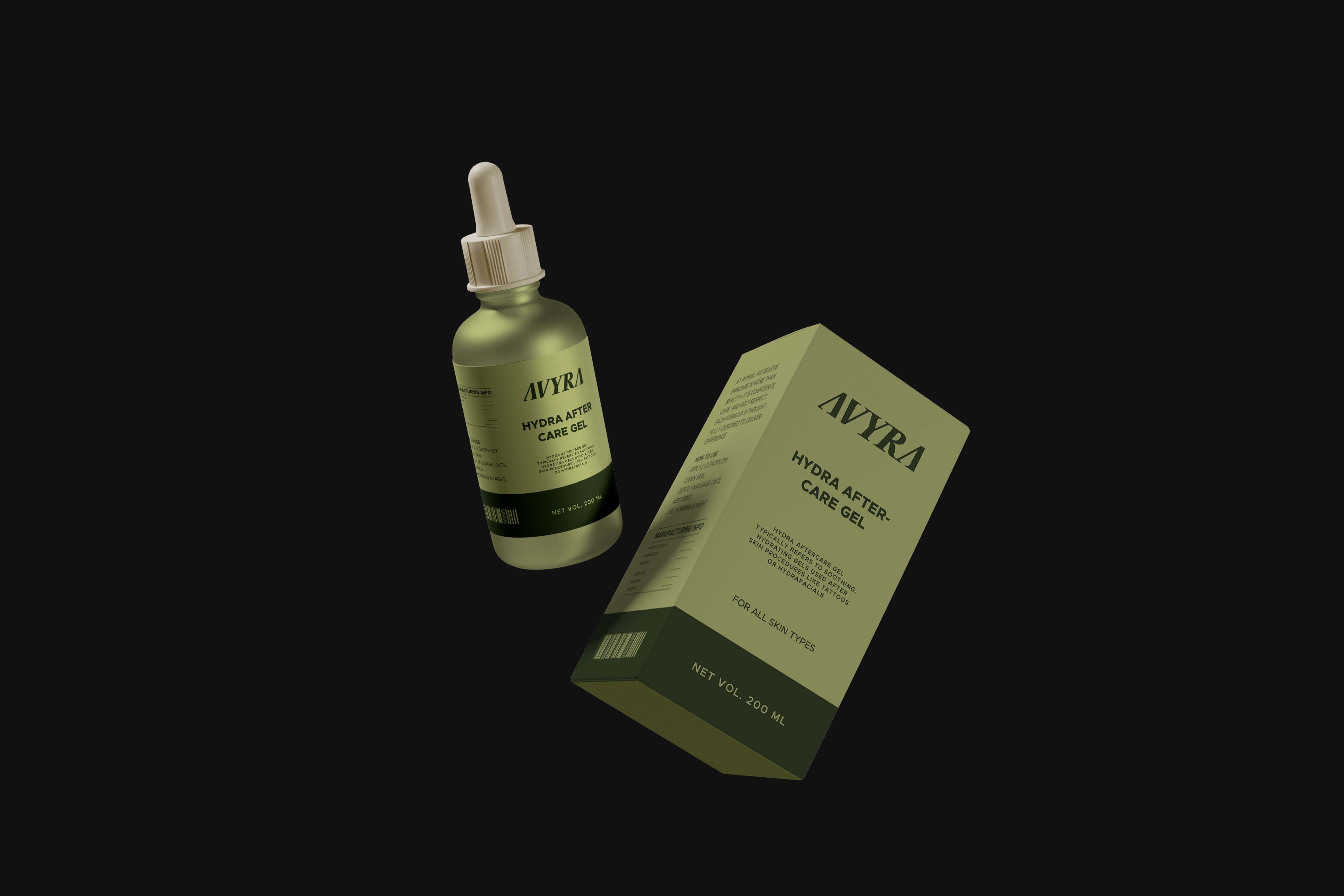 Avyra | Brand Identity and Packaging design beauty logo brand guideline brand identity branding cosmetics custom logo design graphic design label design logo logo design packaging design skincare skincare brand identity skincare branding skincare logo typography logo unisex wellness