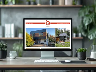Cherry Design + Build WordPress Website branding business identity contractors css design graphic design jquery php real estate wordpress