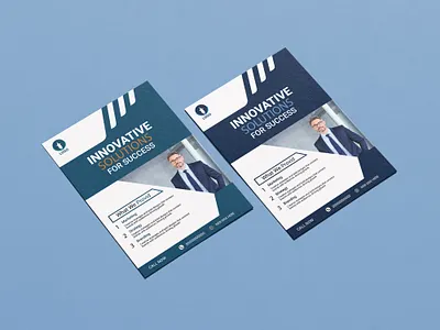 Innovative Business Solutions – Corporate Flyer Design branding businessflyer concept art corporatedesign creative design design graphic design marketingagency professionaldesign vector