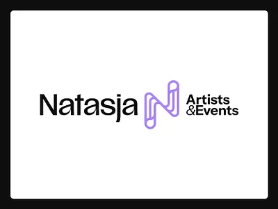 Natasja - Artists & Events amethyst artist branding cobalt design digital events graphic design identity live logo monogram music purple scalability