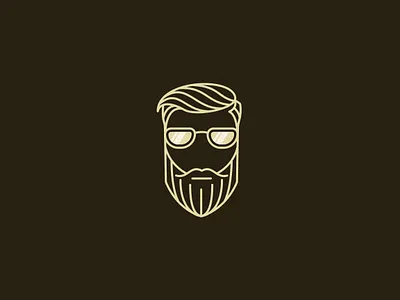 BARBERSHOP - hair & beard style ✦ 2d branding dribbble face graphic design icon illustrator logo motion graphics pictogram ui vector