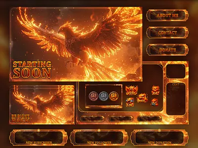 Inferno Phoenix Twitch Overlay Stream Overlays animation twitch overlay brb screen dragon age stream emotes fire phoenix gaming overlay inferno phoenix kick overlay kick overlays obs overlay phoenix cosplay phoenix theme twitch phoenix twitch overlay starting soon stream overlay stream overlays streamlabs overlay twitch twitch overlay twitch overlays