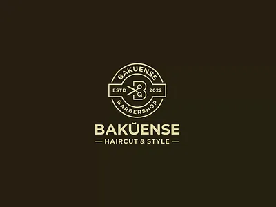 Bakuense Barbershop - logo animation 2d animation app barber branding gif graphic design icon illustration logo motion graphics ui