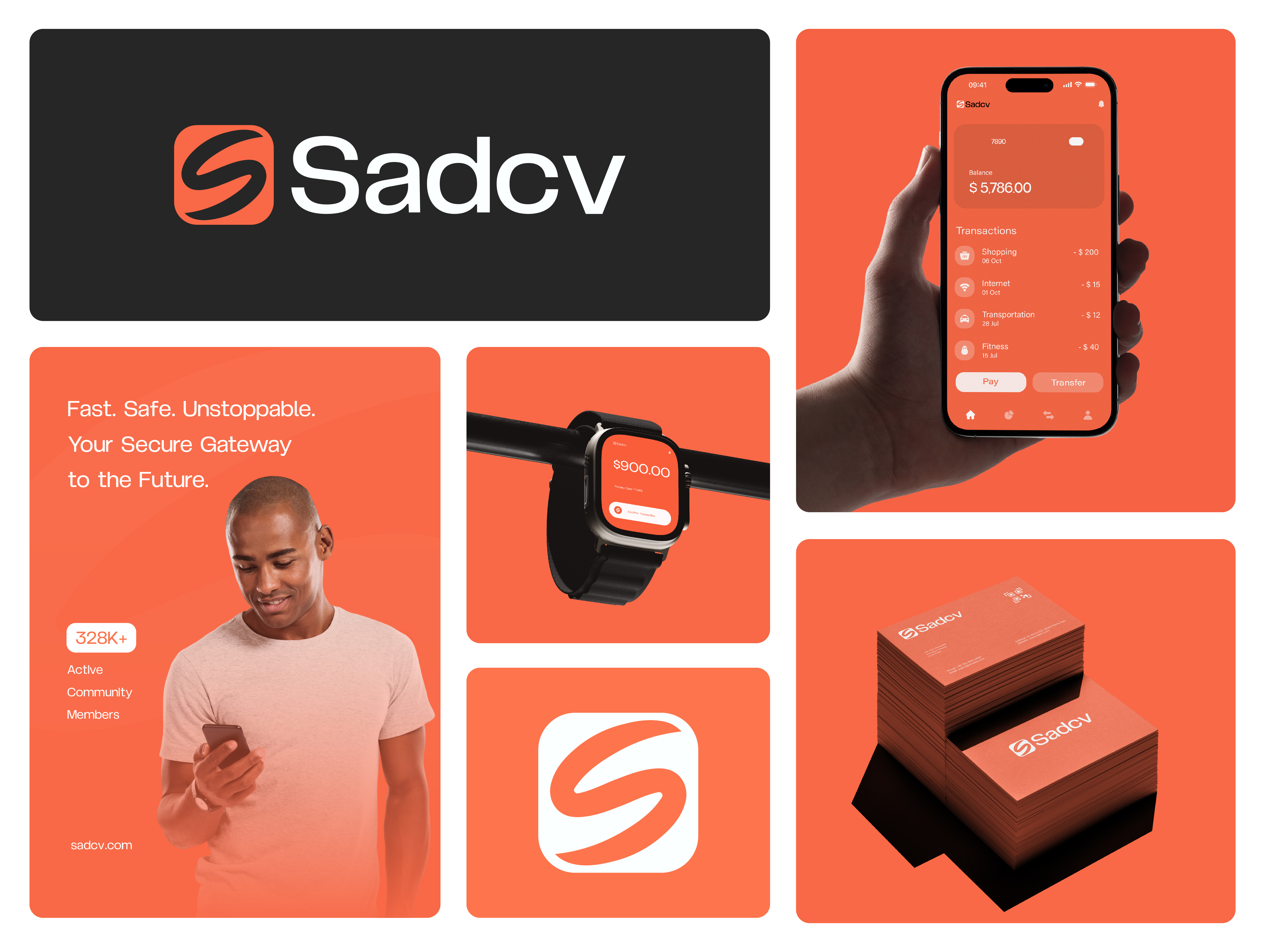Smart brand identity for Sadcv Balance & Transfer. abstract logo brand identity branding creative crypto defi dollar gradient logo logo logo design logotype modern logo payment logo s letter s logo saas transaction visual identity wallet