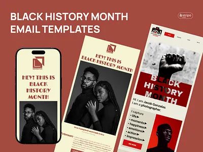 Black History Month Email Design design email email builder email campaign email design email marketing email newsletter email templates html email newsletter stripo email ux design web design