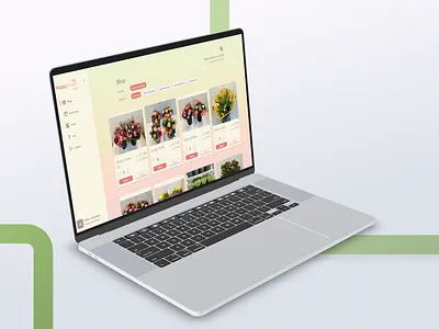 Custom web app Happyflower appdesign flutterflow ui