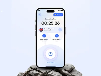 VPN App UI Design 3d animation app design vpn app experience branding clean design cybersecurityui design figma graphic design illustration inspiration logo minimal design motion graphics ui ux vpn vpn app