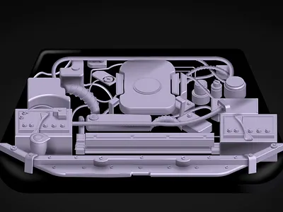 Motion Graphics of Car Engine Components 2d animation development illustration motion graphics