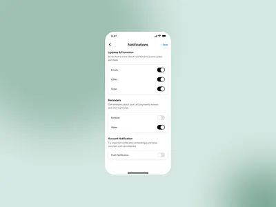 Notifications Settings UI notifications notificationsui settings