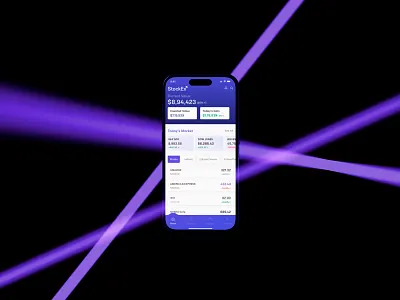 StockEX – Trading App Design Concept | Stock Market & Investment animation app ui appdesign graphic design mobile app design mobile app design company mobile app development company ui uiux