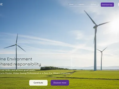 Brie - Clean Energy graphic design ui
