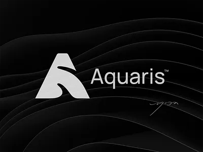 Aquaris logo a a logo brand branding logo simple