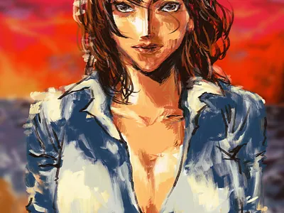 Lost in paradise anime art characterdesign concept art design digital illustration illustration portrait