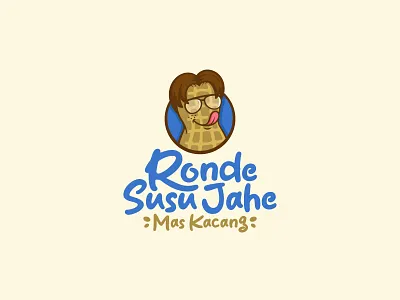 RSJ Mas Kacang - Logo Design caracter cartoon fun mascot peanut peanut mascot