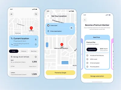 Fuel & EV Charging Finder App Redesign UI app redesign automotive navigation mobile ui automotive ui clean design ev charging ev charging station app fuel finder fuel finder app map navigation mobile mobile ui modern interface smart mobility user experience