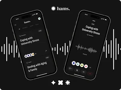 Hams. / Concept ai app dark mode listeners minimalistic modern room speaker
