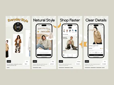 Apps Store Screenshots - Fashion E-commerce App app design app screenshots app sotre app store preview app store screenshot app store screenshots app store visuals apps store appstore e commerce fashion app mobile mobile app play store playstore screenshot screenshoot screenshot design screenshots