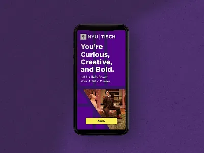 NYU Tisch Digital Ad Campaign branding digital ads nyu