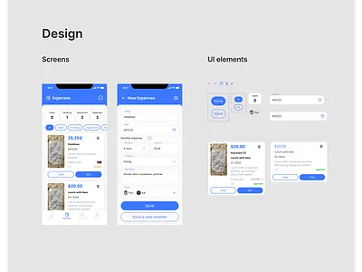 Add Expense Flow Mobile app clean design icons interface ios iphone mobile ui ux