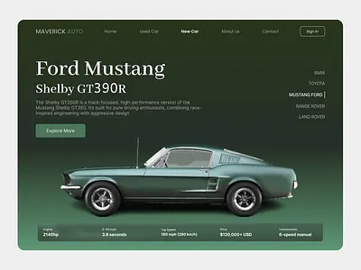 Modern Vintage Car Sales UI classiccar figma landingpage minimalism trending uiconcept uidesign uiux user interface visual design webdesign webui