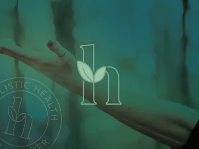 Holistic Health with Heather Podcast Logo branding holistic health logo design podcast
