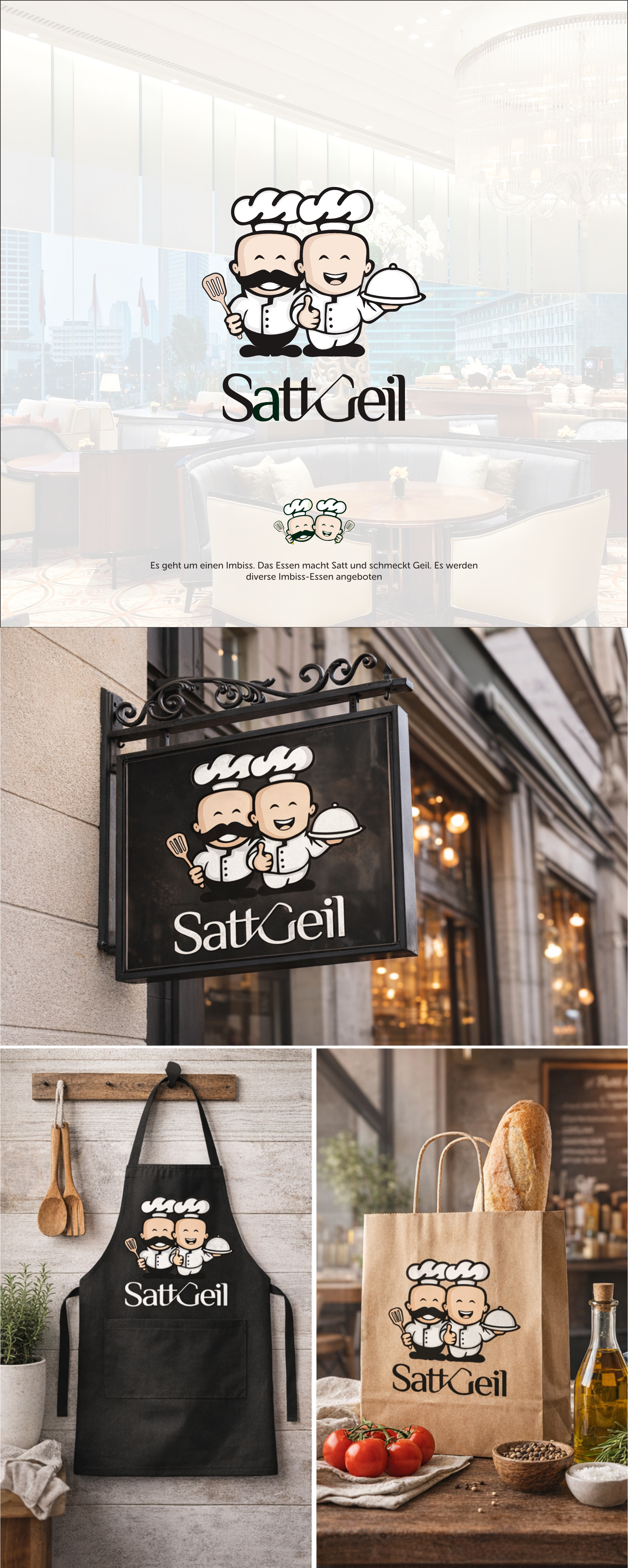 SattGeil – Restaurant Branding foodbrand logodesign mascot restaurant restaurant branding