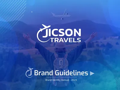 Jicson Travels Brand Design & Guidelines brand guideline brand identity branding graphic design jicson travel logo jt logo logo travel logo ui