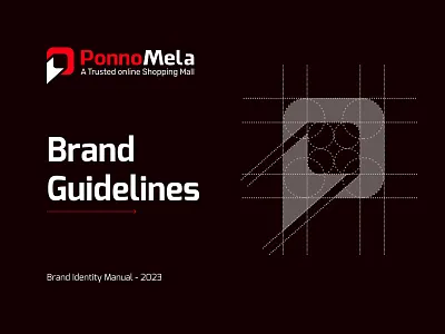 PonnoMela Logo Brand Identity brand guideline brand identity branding graphic design logo mela logo p logo pm logo ponnobd ponnomela ponnomela logo ui