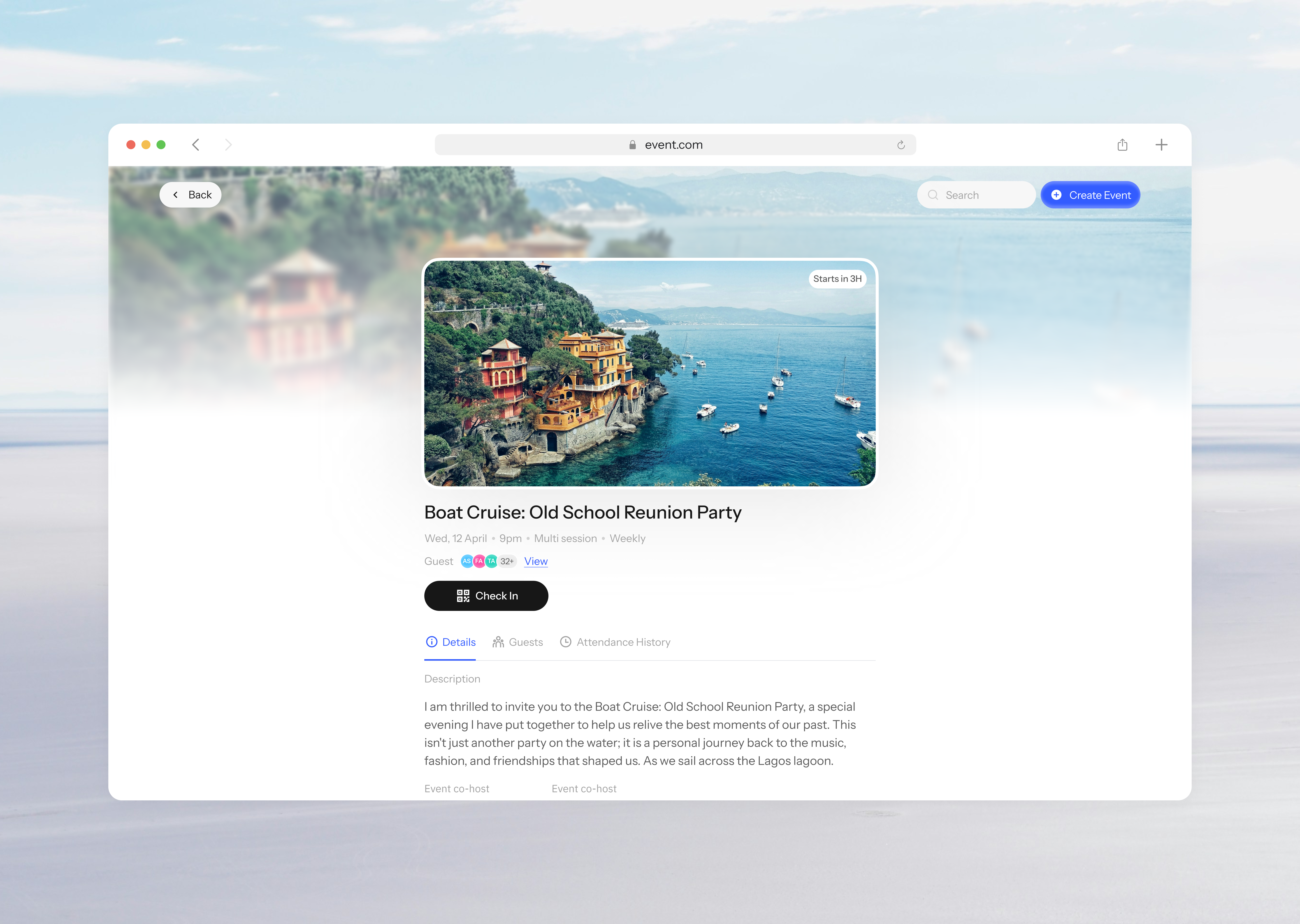 Event Details Page. design ui ui design ux ux design