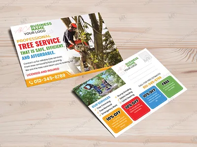 Tree Care Services Postcard Design Template advertising design custom tree service postcard double sided postcard design emergency tree service ad graphic design landscape business postcard landscaping direct mail postcard local tree care expert flyer mahfujurrahm535 marketing design postcard postcard design postcard template print design professional arborist flyer tree care services postcard tree removal marketing design tree removal service ad tree service postcard tree trimming postcard