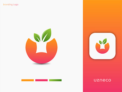 Fruit Logo | Orange Logo | App Icon design fruit logo orange