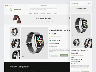 ZenMart – Clean, Conversion-Focused eCommerce Website Design ai aidesignworkflow aiecommerce aiindesign aiproductdesign aiux designer ecommerce figma figmadesign freelancer hifimockup productdesign startupdesign ui userinterface uxwireframes webappdesign websitedesign