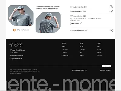 Clothing Footer Section clean footer design clothing brand design clothing footer clothing footer section e commerce e commerce fashion e commerce footer e commerce footer design fashion fashion footer fashion ui design fashion uiux design fashion web design fashion website design footer footer design footer section footer ui footer ux modern footer design