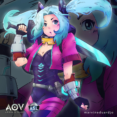 Butterfly of Arena of Valor art character design drawing game illustration mobilegame