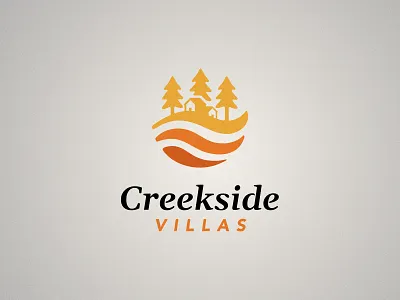 Creekside Villas - Logo Design branding clean branding contemporary logo housing logo lifestyle branding logo design minimal logo design modern identity professional logo property branding property management real estate branding residential logo visual identity