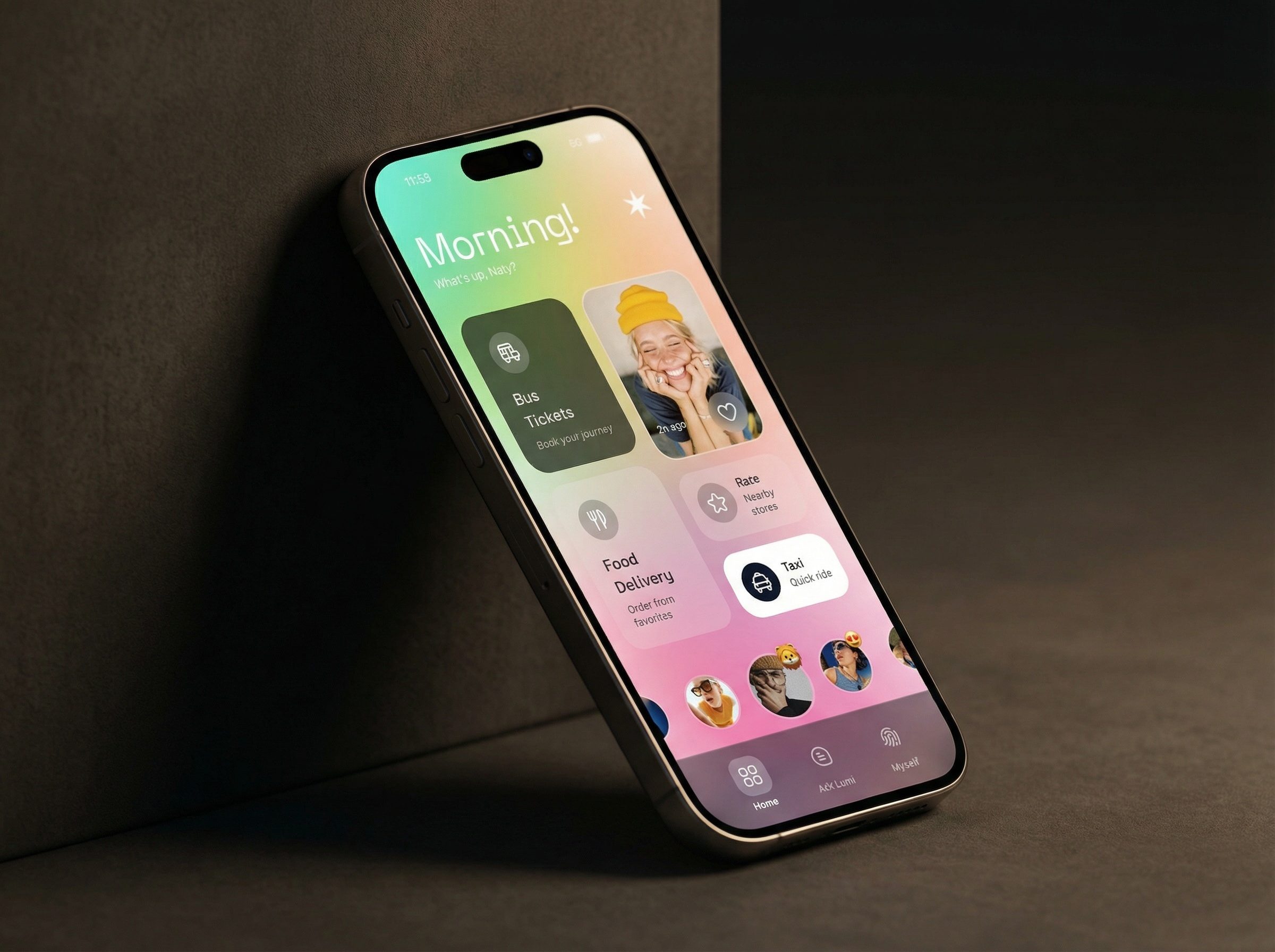 Visual Dopamine for Gen-Z: Lifestyle Super App animation digital native dopamine gen z genz gradients interaction interactions mobile app ui ux visual