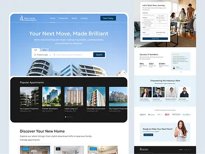 Real Estate Landing-page | UI/UX Designer landingpage real estate website design