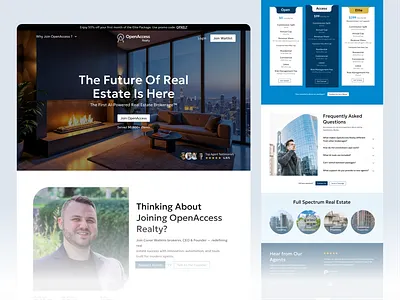 Real Estate Landing Page | UI/UX Designer landing page real estate saas